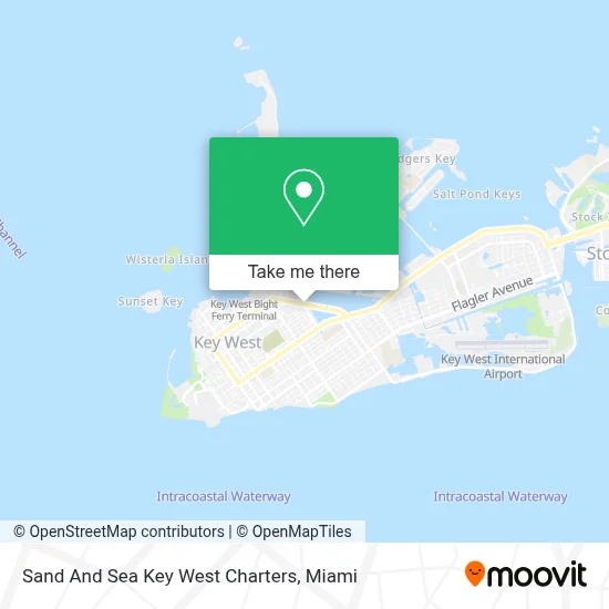 Sand And Sea Key West Charters map