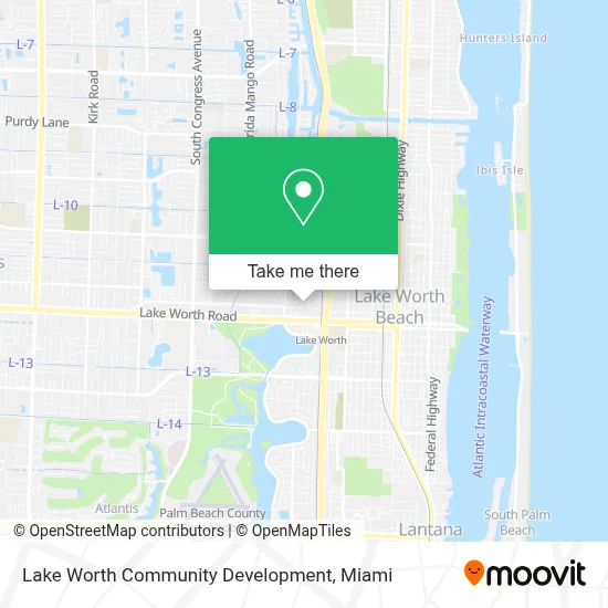 Lake Worth Community Development map