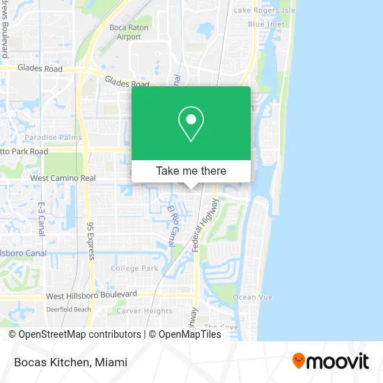 Bocas Kitchen map
