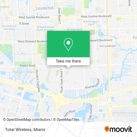 Total Wireless map