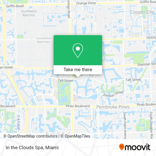 In the Clouds Spa map