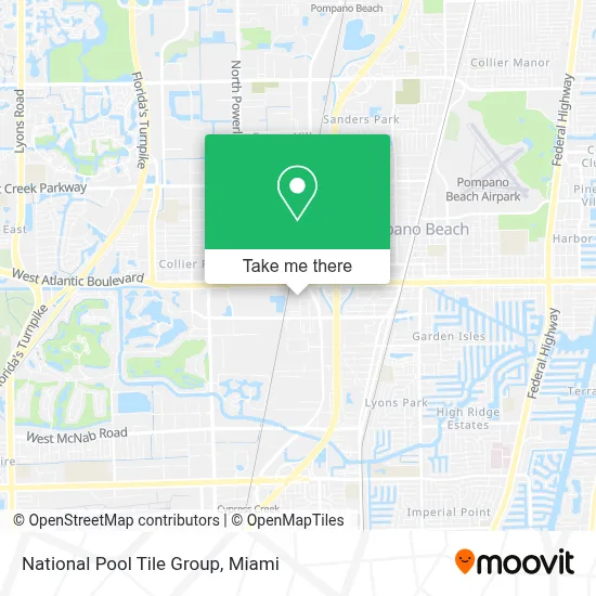 National Pool Tile Group map