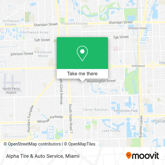 Alpha Tire & Auto Service map