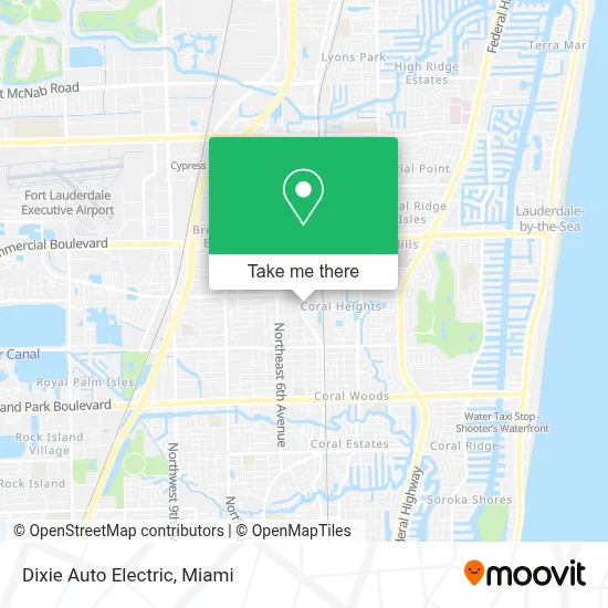 Dixie Auto Electric map