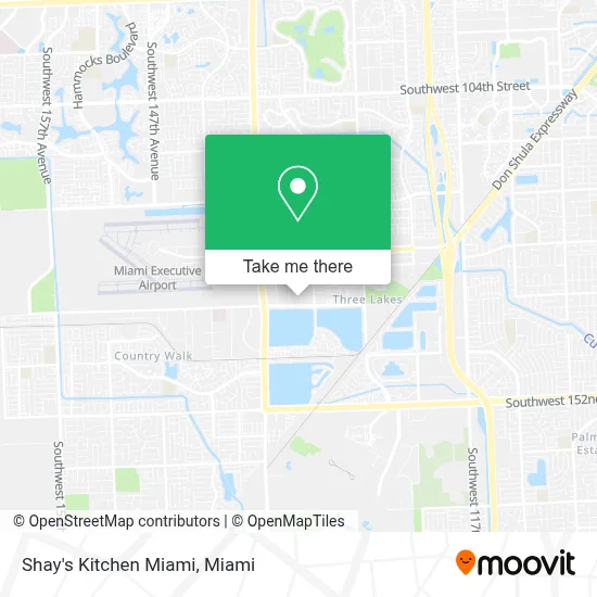 Shay's Kitchen Miami map