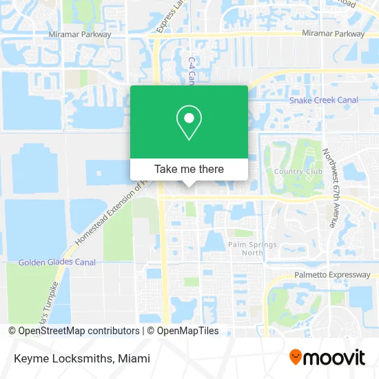 Keyme Locksmiths map