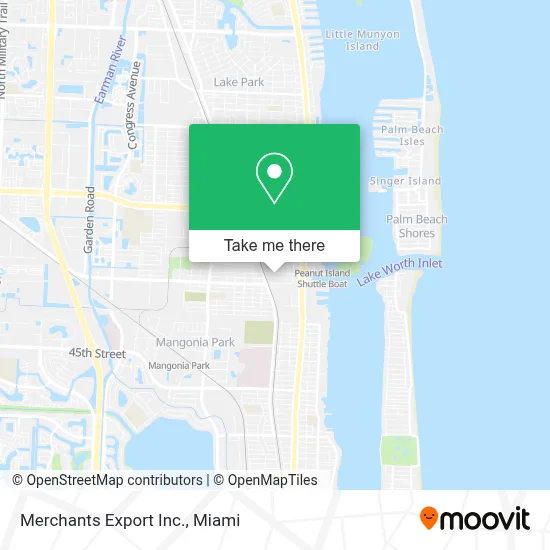 Merchants Export Inc. map