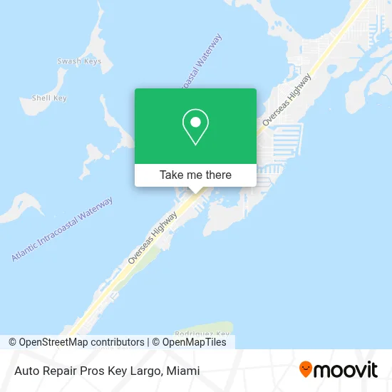 Auto Repair Pros Key Largo map
