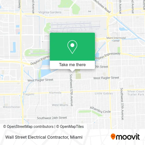 Wall Street Electrical Contractor map