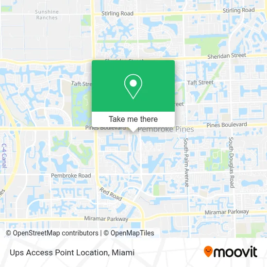 Ups Access Point Location map