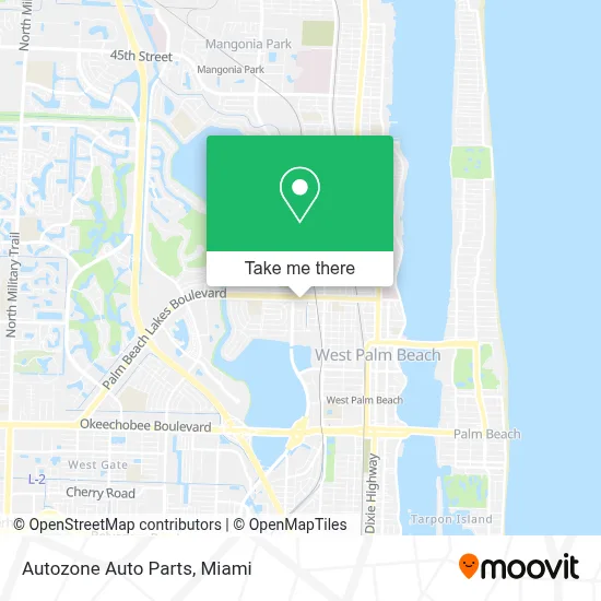 Autozone Auto Parts map