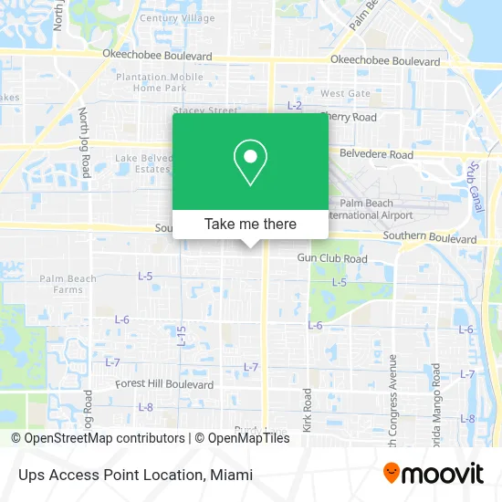 Ups Access Point Location map