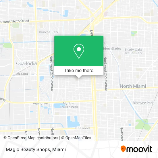 Magic Beauty Shops map