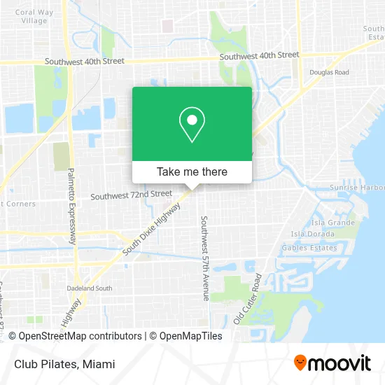 Club Pilates map