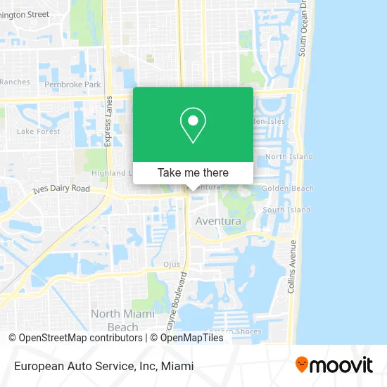 European Auto Service, Inc map