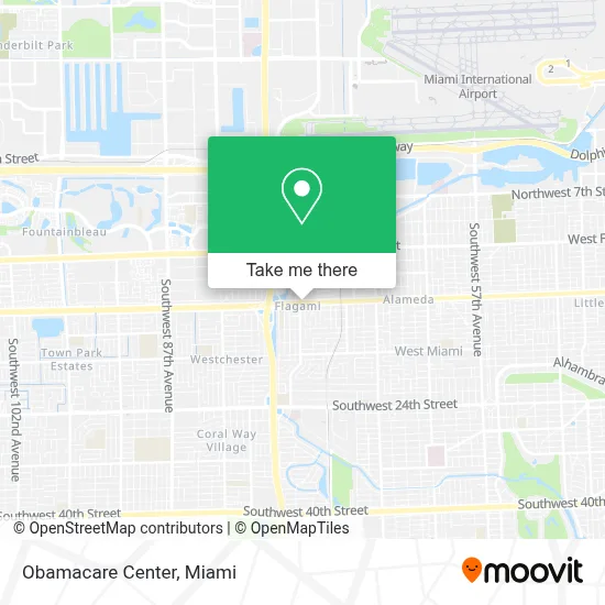 Obamacare Center map