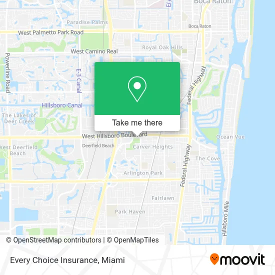 Every Choice Insurance map
