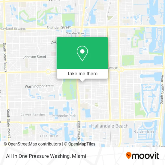 All In One Pressure Washing map