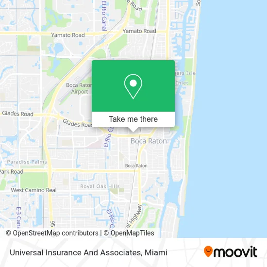 Universal Insurance And Associates map