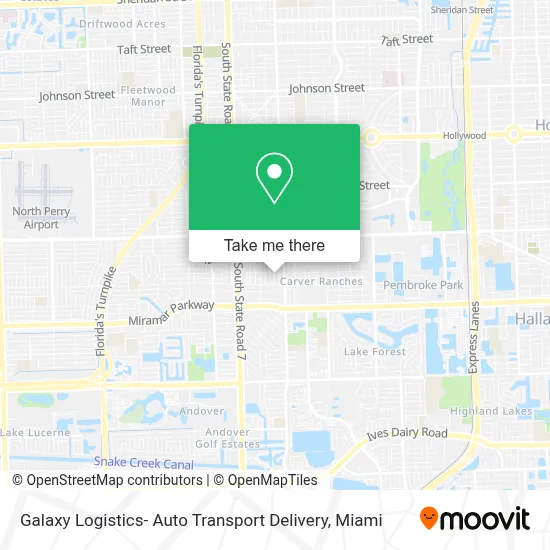 Galaxy Logistics- Auto Transport Delivery map