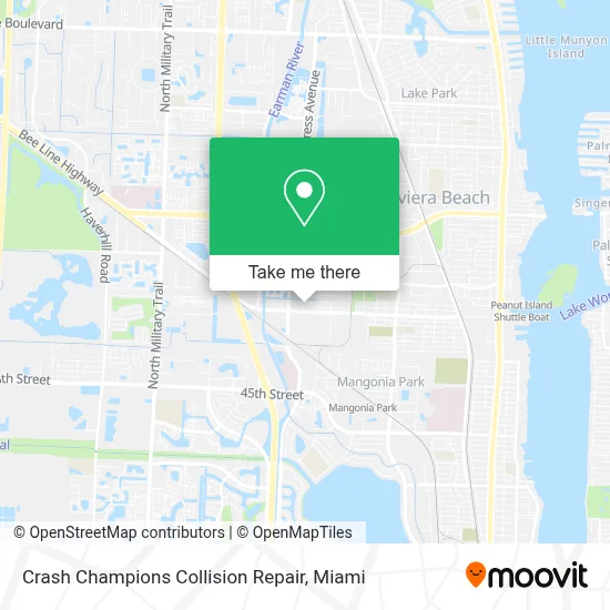 Crash Champions Collision Repair map