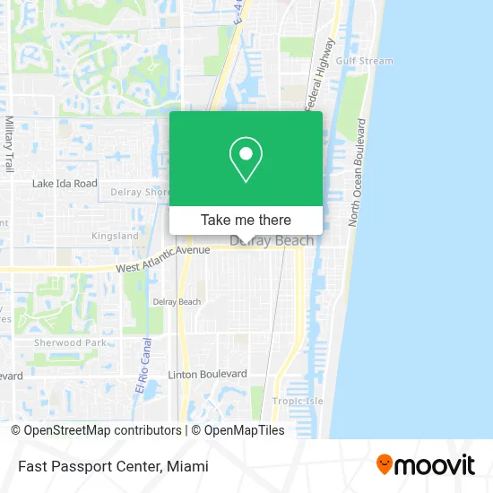 Fast Passport Center map