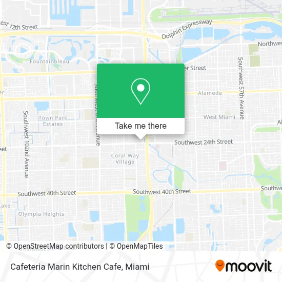 Cafeteria Marin Kitchen Cafe map