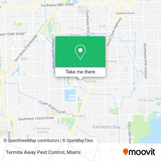 Termite Away Pest Control map