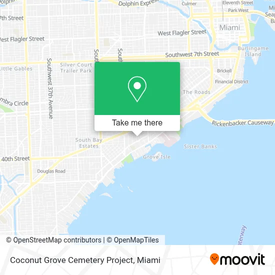 Coconut Grove Cemetery Project map
