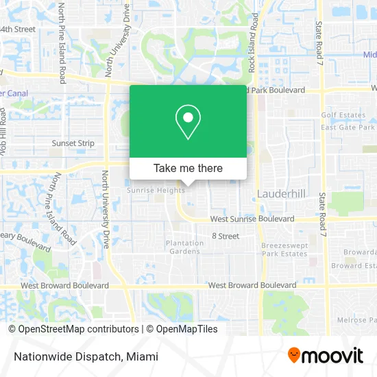 Nationwide Dispatch map