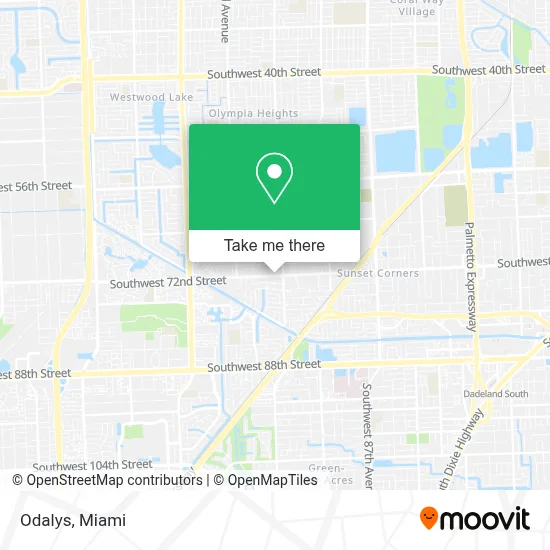 Odalys map