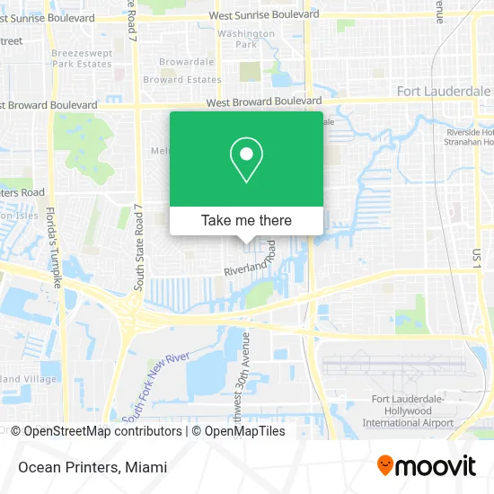 Ocean Printers map
