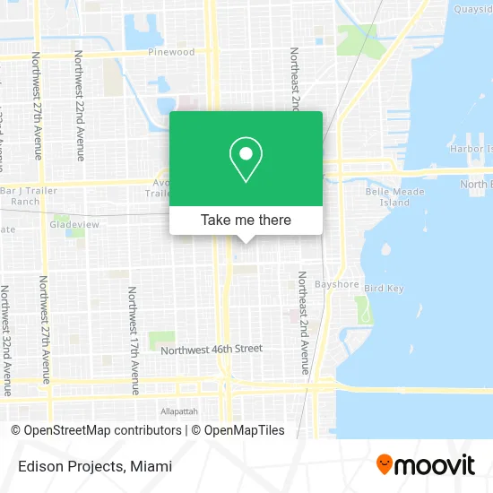 Edison Projects map