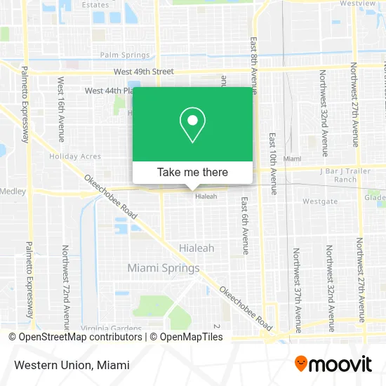 Western Union map