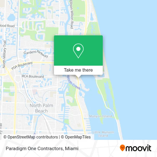Paradigm One Contractors map