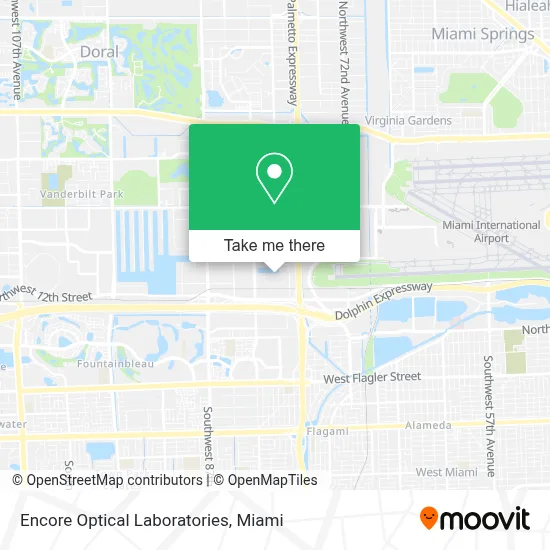 Encore Optical Laboratories map