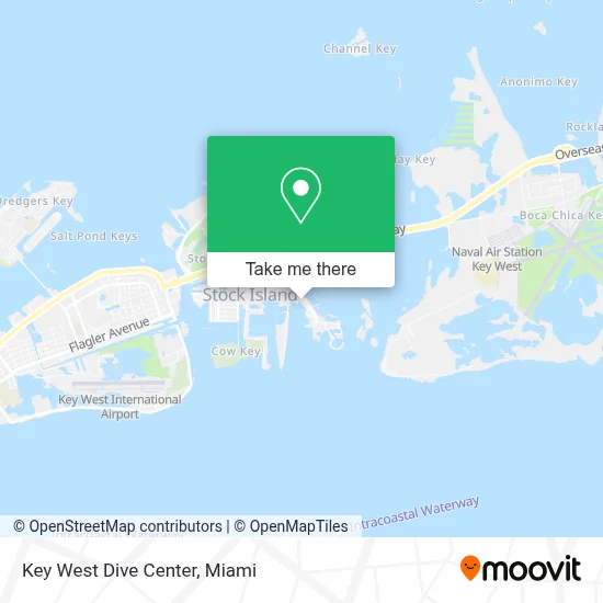 Key West Dive Center map