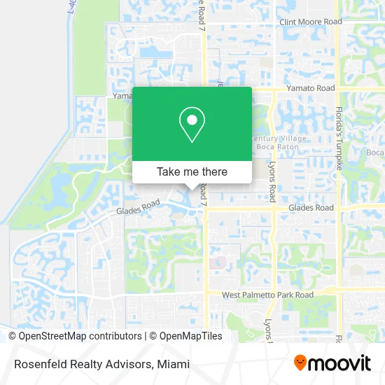Rosenfeld Realty Advisors map