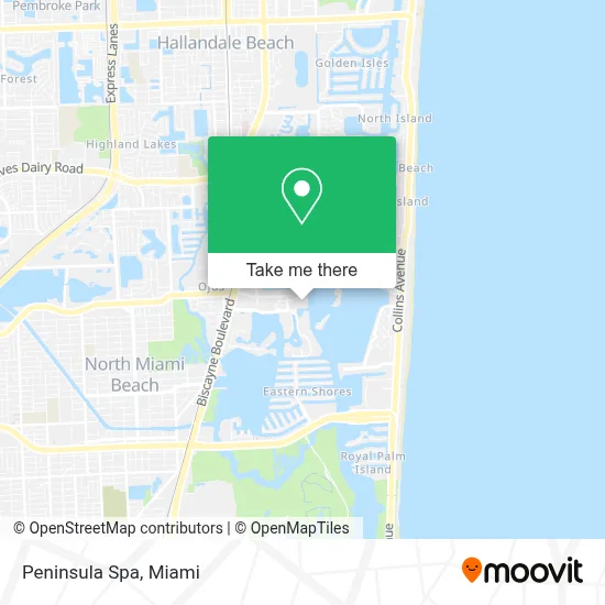 Peninsula Spa map