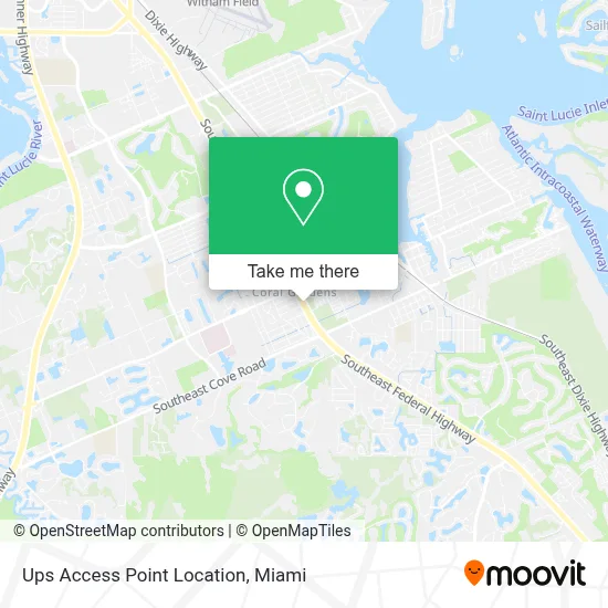 Ups Access Point Location map