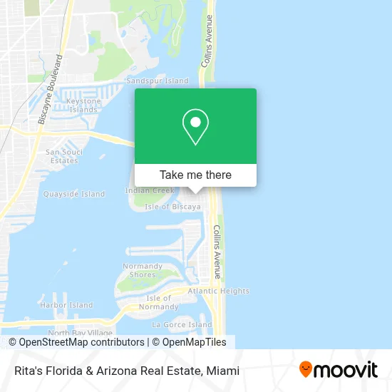 Rita's  Florida  & Arizona Real Estate map