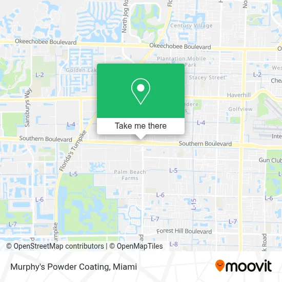 Murphy's Powder Coating map