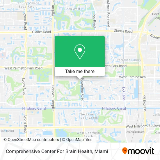 Comprehensive Center For Brain Health map