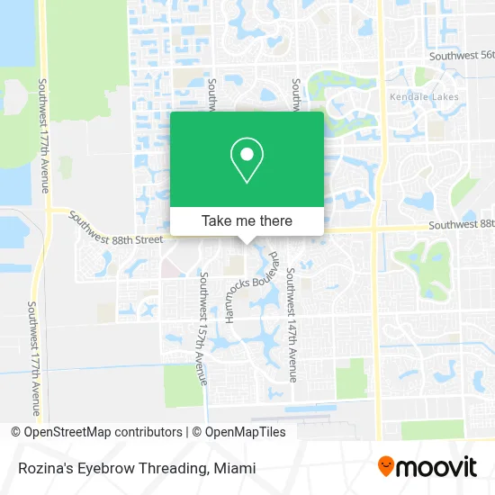 Rozina's Eyebrow Threading map