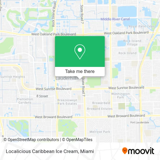 Localicious Caribbean Ice Cream map