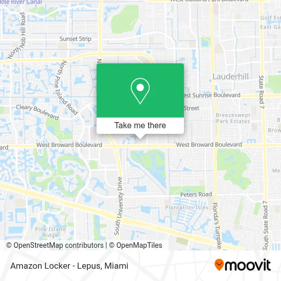 Amazon Locker - Lepus map