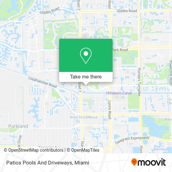 Patios Pools And Driveways map