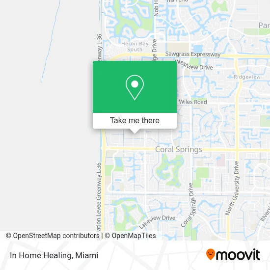 In Home Healing map