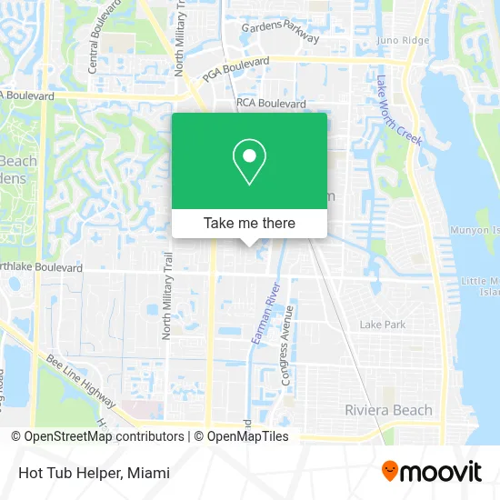 Hot Tub Helper map