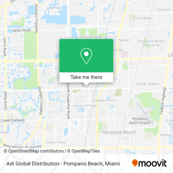 Adi Global Distribution - Pompano Beach map
